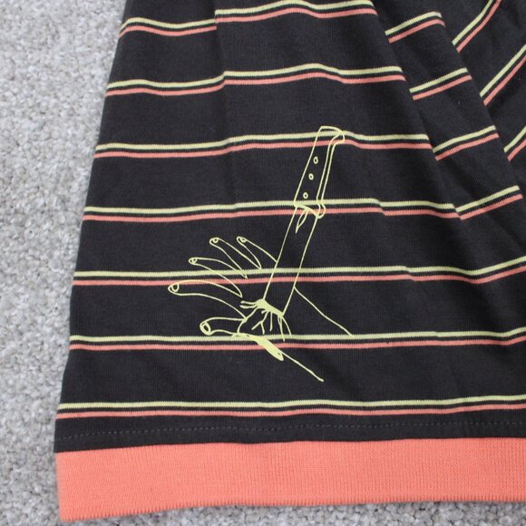 Artful Dodger Cutter Lads Polo Shirt NWT Mens 3XL Black/Orange Graphic Print S/S - Picture 8 of 16